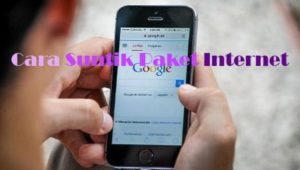 Cara Suntik Paket Internet